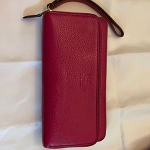 Pink leather Coach wallet